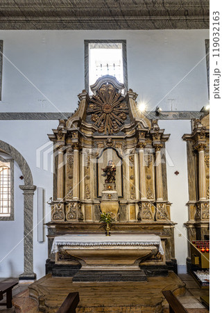 Nazare, Portugal - Mar 08, 2024: Interior of the famous Santuario de Nossa Senhora da Nazare in Portugal 119032163