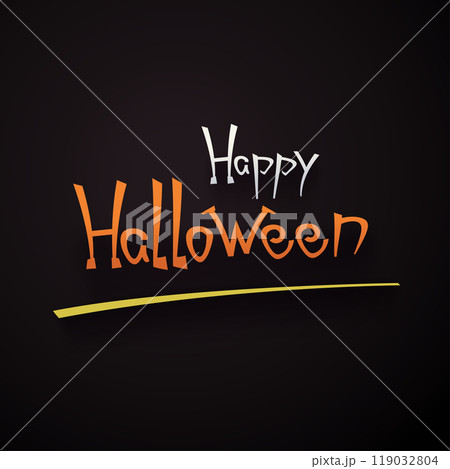 a handwritten halloween lettering on dark back a handwritten halloween lettering on dark back 119032804
