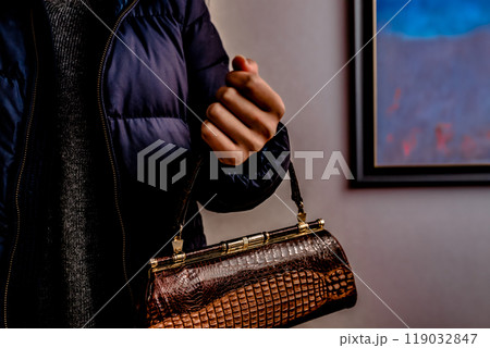ハンドバックを持つ女性 119032847