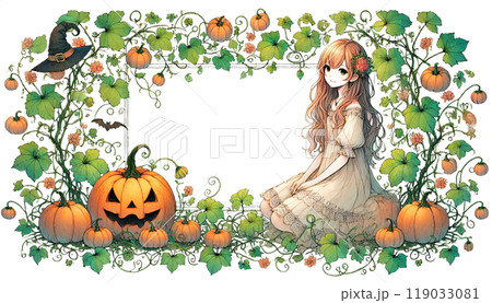 パンプキンのフレーム 119033081