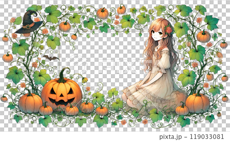パンプキンのフレーム 119033081