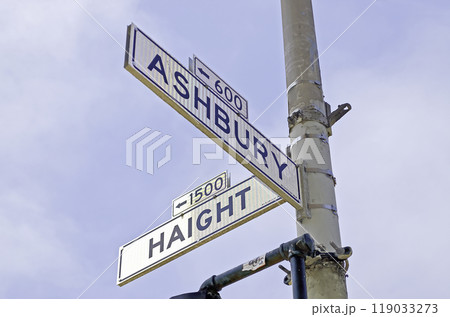 Haight-Ashbury street sign in San Francisco, USA Haight-Ashbury street sign in San Francisco, USA 119033273