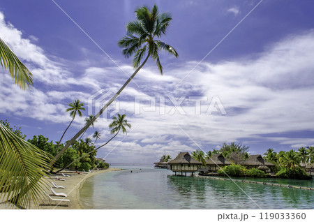 Overwater bungalows, French Polynesia Overwater bungalows, French Polynesia 119033360