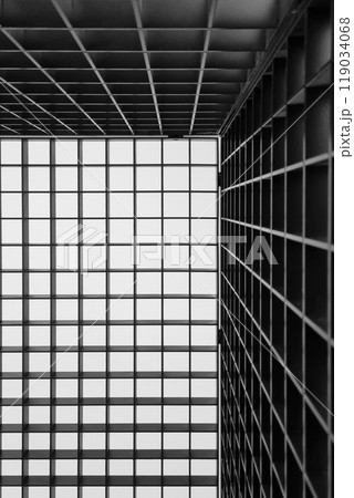 Abstract Grid Architecture with Modern Geometric Patterns for Creative Design Abstract Grid Architecture with Modern Geometric Patterns for Creative Design 119034068