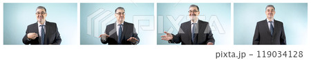 A self-confident man, politician or businessman A self-confident man, politician or businessman 119034128