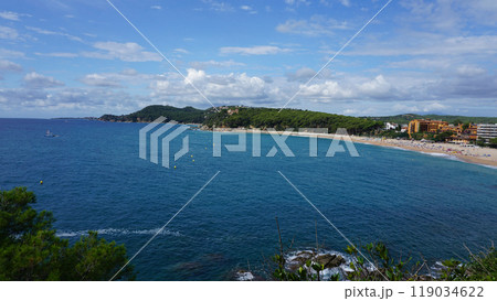 Fenals beach in Lloret de Mar in the Costa Brava, Catalonia, Spain Fenals beach in Lloret de Mar in the Costa Brava, Catalonia, Spain 119034622