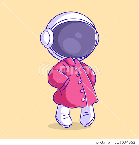 Astronaut wearing a pink jacket 119034652