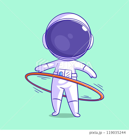 Astronaut is playing hula hoop so great Astronaut is playing hula hoop so great 119035244