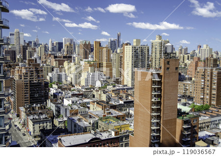 Aerial view of Upper East Side, New York City, USA 119036567