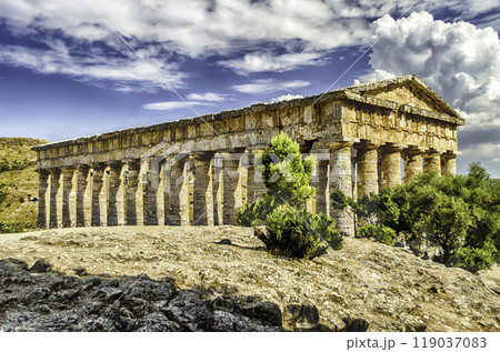 Greek Temple of Segesta, Sicily, Italy 119037083