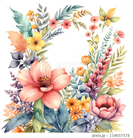 Colorful delicate floral background. 119037578