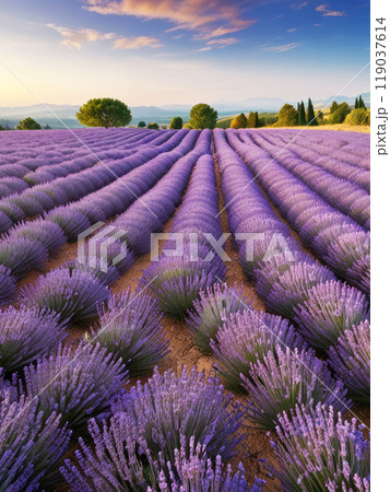 Beautiful blooming lavender flowers. Beautiful blooming lavender flowers. 119037614