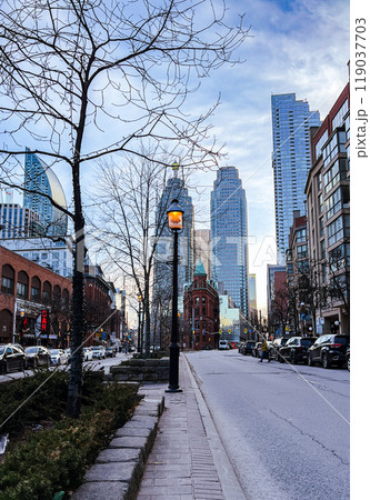 The Gooderham Building, also known as the Flatiron Building, is a historic office building at 49 Wellington Street East in Toronto, Ontario, Canada. The Gooderham Building, also known as the Flatiron Building, is a historic office building at 49 Wellington Street East in Toronto, Ontario, Canada. 119037703