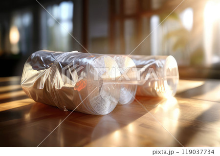 Polyethylene plastic bag production machine. 119037734