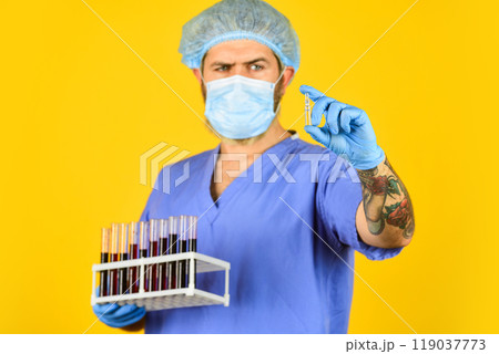 Secret laboratory project. Stop virus. Vaccination program. Pharmaceutical company business producing vaccine. Vaccine ampoule hands doctor. Scientific discovery. Get free vaccine. Buy medicines Secret laboratory project. Stop virus. Vaccination program. Pharmaceutical company business producing vaccine. Vaccine ampoule hands doctor. Scientific discovery. Get free vaccine. Buy medicines 119037773
