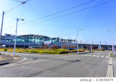 駅前周辺風景(東口)　新八代駅（しんやつしろえき）熊本県八代市上日置町 119038874