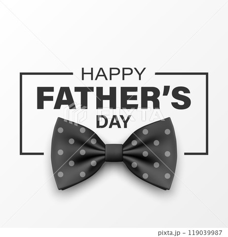 Vector Bow Tie for Father s Day Design. 3d Realistic Silk Black Bow Tie. Glossy Bowtie, Tie Gentleman. Father s Day Holiday Concept. Design Template for Greeting Card, Invitation, Poster Vector Bow Tie for Father s Day Design. 3d Realistic Silk Black Bow Tie. Glossy Bowtie, Tie Gentleman. Father s Day Holiday Concept. Design Template for Greeting Card, Invitation, Poster 119039987