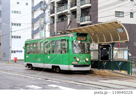 札幌市電の旧型車両　札幌市　北海道 119040228