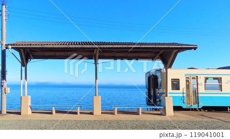 【愛媛県】下灘駅 119041001