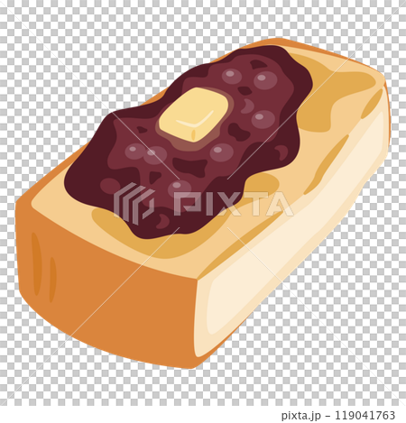 Illustration of Ogura toast 119041763