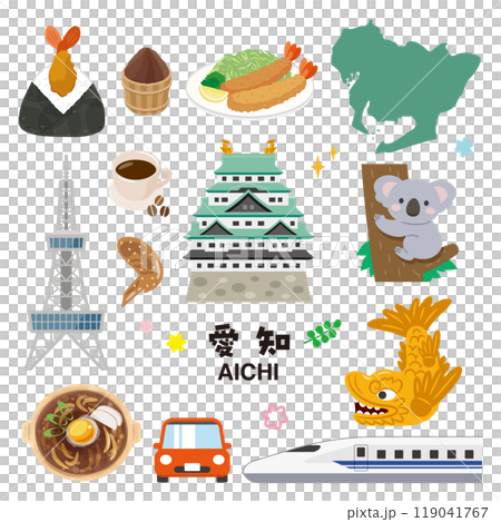 Aichi illustration set 119041767