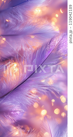暖かいパステルライトの中に浮かぶ羽 暖かいパステルライトの中に浮かぶ羽 119042189