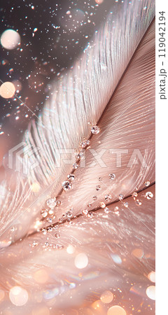 暖かいパステルライトの中に浮かぶ羽 暖かいパステルライトの中に浮かぶ羽 119042194