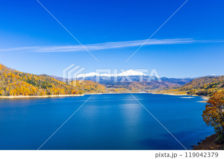 忠別湖ダム秋景色 忠別湖ダム秋景色 119042379