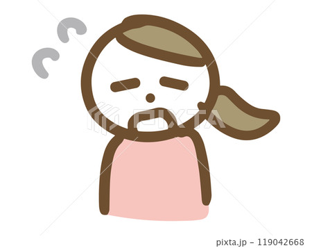 おどおどしている女性 おどおどしている女性 119042668