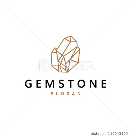 Gemstone Jewelry Logo, Design Vector Template Symbol Illustration 119043199