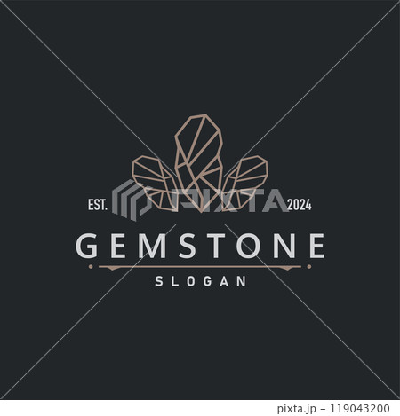 Gemstone Jewelry Logo, Design Vector Template Symbol Illustration 119043200