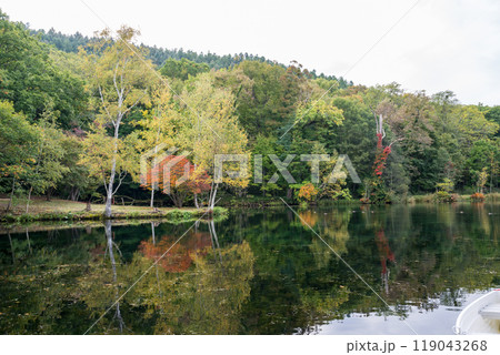 秋の北海道の観光地 119043268
