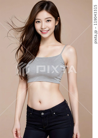 フィットネスクラブの若い女性モデル 119043315