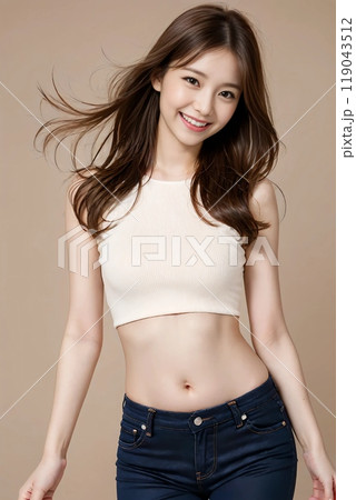 若い女性のウエスト 若い女性のウエスト 119043512