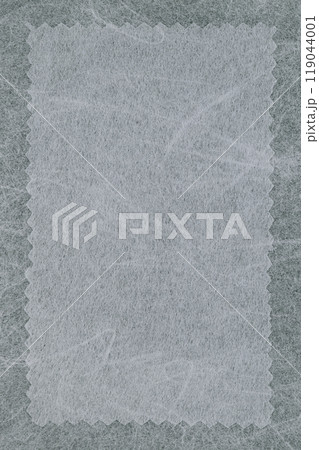 和紙のフレーム背景素材（グレー枠） 119044001