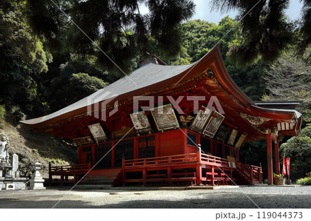 ロマンチック茨城（山岳仏教の霊地「富谷観音」本尊は十一面観音菩薩である。）桜川市 119044373