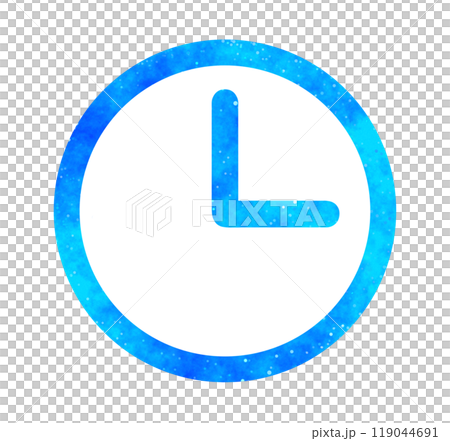 Blue starry sky | Clock icon Blue starry sky | Clock icon 119044691