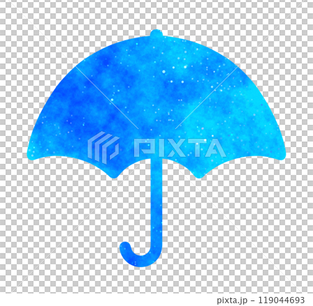 Blue starry sky | Umbrella icon 119044693