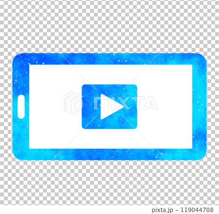 Blue starry sky | Smartphone and video icon Blue starry sky | Smartphone and video icon 119044708