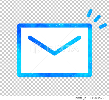 Blue starry sky | Email icon 119045222