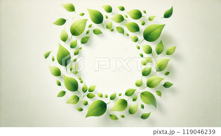 若葉のサークルフレーム2 119046239
