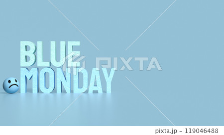The Blue money text and sad emotion image 3d rendering. The Blue money text and sad emotion image 3d rendering. 119046488