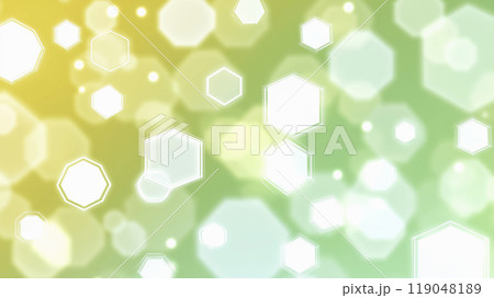 "グリーンの背景に光り輝くレンズフレア." 119048189