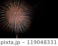 秋の空を彩る花火 119048331