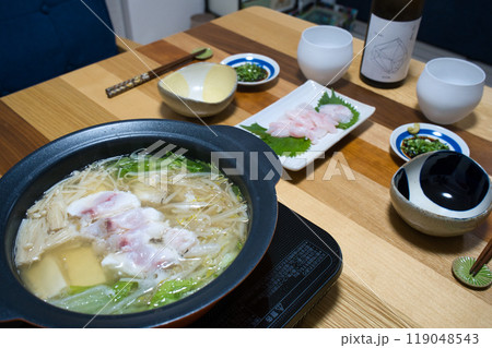 マハタの鍋を囲む食卓 マハタの鍋を囲む食卓 119048543