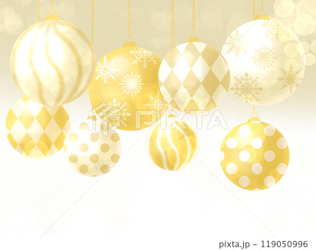 クリスマスオーナメントのイラスト クリスマスオーナメントのイラスト 119050996