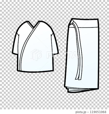 Kimono undergarments and hem Kimono undergarments and hem 119051068