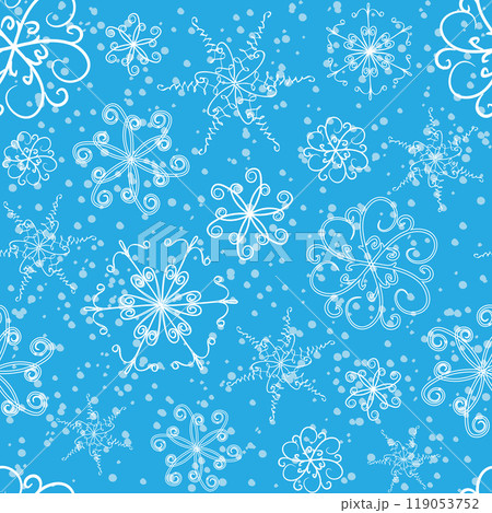 Snowflakes seamless pattern 119053752