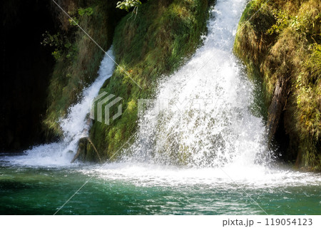 Waterfall in Plitvice National Park, Croatia Waterfall in Plitvice National Park, Croatia 119054123