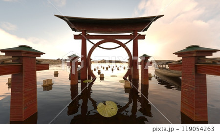 海に浮かぶ鳥居 119054263